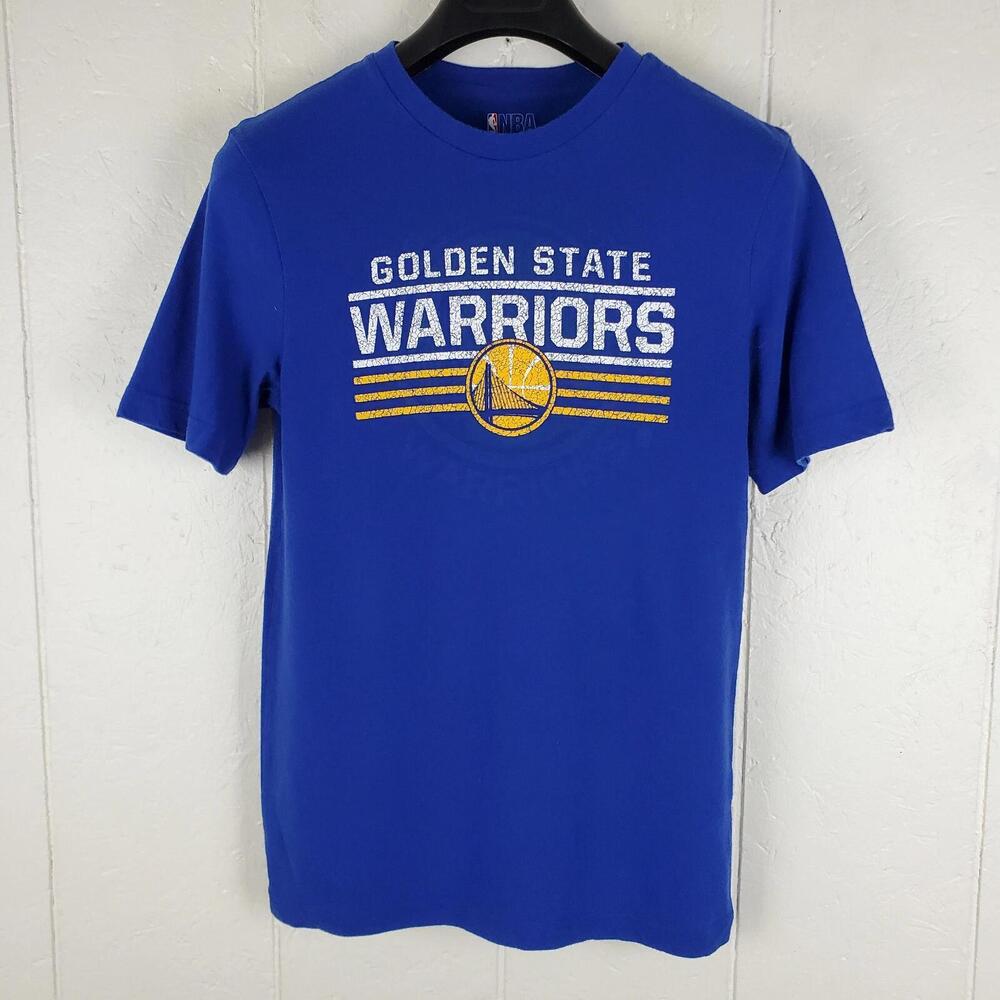 Golden State Warriors Shirt Mens Small Blue Graphic Short Sleeve